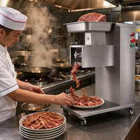Trancheuse à viande personnalisée, machine à découper la viande OEM avec logo et tension personnalisés pour marque de matériel de cuisine en marque blanche