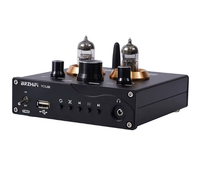 Préamplificateur à tubes en alliage d'aluminium BRZHIFI 65U noir, AUX, USB, carte TF, BT 5.0, amplificateur à tubes HiFi