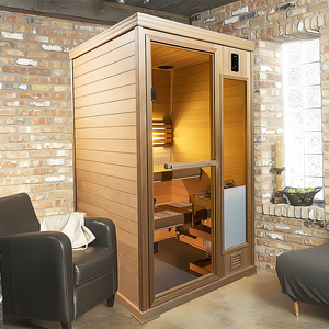 Desain baru kubus uap basah dalam ruangan <span class=keywords><strong>Sauna</strong></span> merah Cedar 6 orang <span class=keywords><strong>Sauna</strong></span> dengan kompor Harvia satu orang ruang <span class=keywords><strong>Sauna</strong></span> - Product Image 2