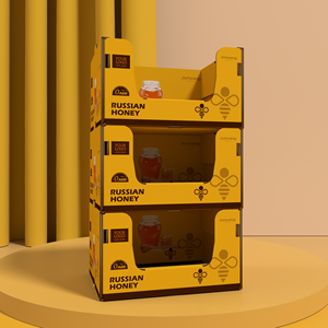 กล่องกระดาษแข็งแบบวางซ้อนกันได้สำหรับการแสดงผลแบบพาเลท pdq ในซูเปอร์มาร์เก็ต - Product Image 3