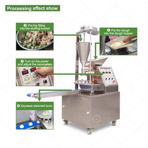 Fully Automatic Commercial Small Stuffing Plate One Maker Stuffing Steam Bun <b>Machine</b> - Product Image 5