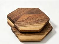 Sous-verres en bois d'acacia, tapis de table écologiques, résistants à la chaleur, antidérapants pour la maison et la salle à manger