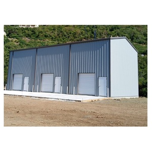 Fácil de montar Cobertizo de metal de bajo costo Construcción Estructura de acero prefabricada Edificio de taller de almacén - Product Image 3