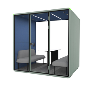 Office Pod Big Size Sound Insulated Office Booth 4 Person Indoor Mobile Team Meeting Office Pod - Product Image 6