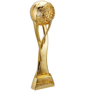 3D सोने जस्ता मिश्र धातु कस्टम शेर ट्रॉफी - Product Image 5
