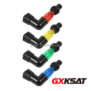 Capuchon <span class=keywords><strong>de</strong></span> bougie d'allumage universel en caoutchouc et plastique haute pression GXKSAT pour moto, véhicule tout-terrain modifié, avec lumière - Product Image 1
