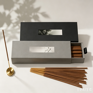 Bâtons d'encens de style japonais moderne, emballage et taille personnalisés OEM, marque privée, encens parfumé pour la maison - Product Image 1