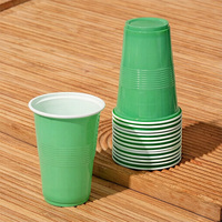 Gobelets jetables écologiques en PP de 16 oz et 18 oz, anti-fuite, sans BPA, blanc à l'intérieur et rouge à l'extérieur, pour les fêtes de mariage