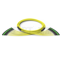 Kabel Trunk 144 Fiber OS2 MPO/MTP G657A2 3m LSZH Tipe A/B/C Low Loss untuk Pusat Data