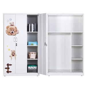 <span class=keywords><strong>Armadio</strong></span> in Acciaio Colorato a 3 Ante, Kleiderschrank 3tur, <span class=keywords><strong>Armadio</strong></span> <span class=keywords><strong>Camera</strong></span> da Letto in Metallo a 3 Porte - Product Image 1