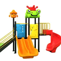 Outdoor games children preschool playground equipment and kids plastic playground slide games for kindergarten