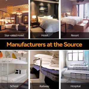 卸売ベッドリネン 超ソフト＆スムース寝具 100％コットン ロイヤルホテル ホワイトサテンストライプ掛け布団カバーセット - Product Image 3