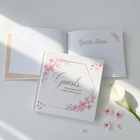 Livre d'or de mariage personnalisé avec impression de stylo pour messages des invités