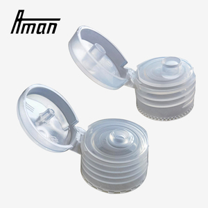 Tapas de Plástico Abatibles Aman 20/410 24/410 para Botellas de Cosméticos, a Prueba de Fugas, Antiderrames, Material PP - Product Image 3