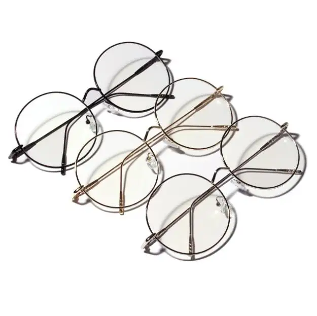 TY0834, superventas, gafas transparentes para niñas, montura de Metal, gafas de sol ligeras para hombres, gafas de sol Vintage para mujeres, gafas de sol ópticas redondas