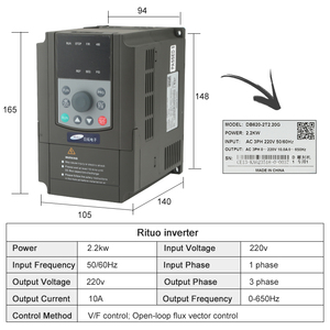 HQD raffreddato ad acqua mandrino 2.2KW ad alta potenza 380V per Router industriale di CNC - Product Image 6