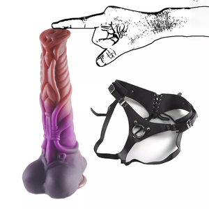 Огромный толстый анальный фаллоимитатор с узлом, фантазийный, в форме лошади/чужого/животного, с присоской, большой, мягкий, силиконовый, водонепроницаемый, для взрослых, для женщин - Product Image 3