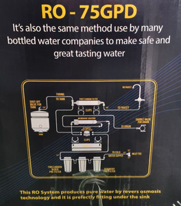 Système de purification d'eau par osmose inverse sans réservoir, design fin OEM, 5 étapes, installation facile pour usage domestique, filtration, eau propre - Product Image 5