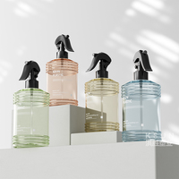 Échantillon gratuit de flacons pulvérisateurs en plastique PET de 500 ml, emballages cosmétiques, flacons de shampooing vides