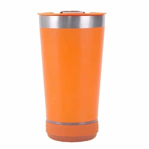 Cross-border 16oz Bluetooth Speaker Beer Mug 304 Stainless Steel <b>Double</b> <b>Wall</b> Vacuum Insulated Tumbler 6-12 Hours Thermal - Product Image 5