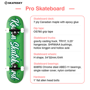 Skateboard completo personalizzato economico in legno di acero a 7 strati - Product Image 5