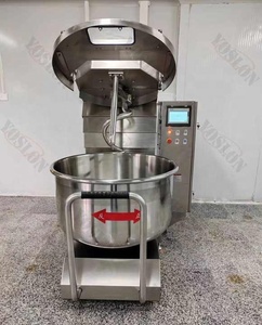 Mélangeur à spirale amovible pour pâte, capacité 100 kg de farine, pétrin de boulangerie 210 litres, machine programmable à double vitesse - Product Image 2