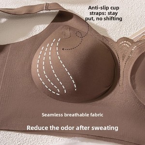 <span class=keywords><strong>Reggiseno</strong></span> Estivo Sottile Senza Cuciture e Senza Ferretto, Riduce il Volume Sotto il Seno, Previene la Caduta, Modellante per Tutte le Stagioni, Coppe Fisse - Product Image 2