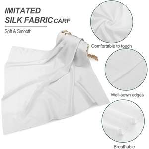 Plmoknijb Custom 18 Inch Square Bandana for Women and <b>Men</b> Silk Feel <b>Neck</b> Scarf and Handkerchief Scarves - Product Image 2