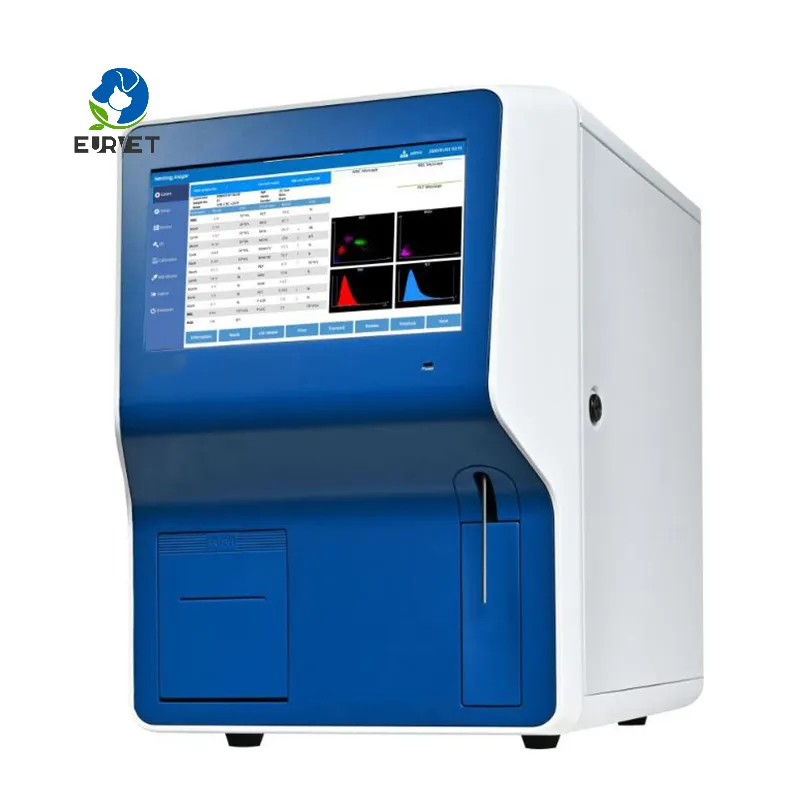 EUR bác sĩ thú y lâm sàng cụ bác sĩ thú y huyết học Analyzer 5-Part máu máy kiểm tra hoàn toàn tự động huyết học Analyzer