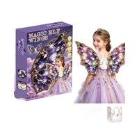 Nouveauté : Ailes de Fée Lumineuses et Mobiles pour Filles, Accessoire de Dos pour Enfants, Ailes de Papillon Motorisées Lumineuses