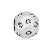 Perles en acier inoxydable, pendentif cœur émaillé, accessoires DIY pour bracelet et collier