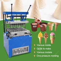 Machine industrielle à gaufres, donuts, biscuits, coupes comestibles et cornets de crème glacée pour thé, café et pizza
