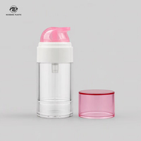 Bouteille sous vide de luxe en gros d'usine, OEM ODM, couleur personnalisée, flacon pompe sans air AS pour emballage de soins de la peau et de soins personnels