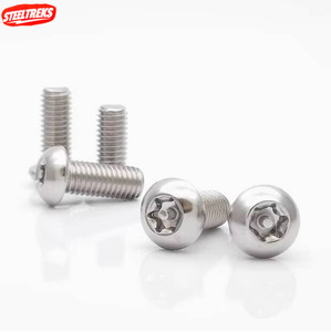 Tornillos de Cabeza de Botón Torx de Acero Inoxidable, Antirrobo, con Pasador Anti-Extracción, M5 M6 M8 M10, Herramientas y Sujetadores Steeltreks - Product Image 1