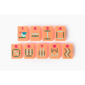 Factory Direct Sales Four Layer Board Game Laser Printing Design Acrylic <b>Mahjong</b> Tiles <b>Mahjong</b> <b>Set</b> for Family Play - Product Image 5