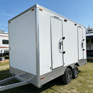 Remorque de toilettes portable double porte, écologique, durable, pour camping extérieur, caravane, salle de bain de luxe, remorque mobile VIP - Product Image 2