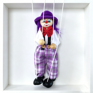 Marioneta de payaso personalizada, muñeco de payaso, juguete de payaso, marioneta de madera, marioneta de payaso de madera - Product Image 4