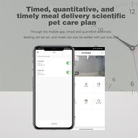 Bols de nourriture automatiques pour chats, intelligents, écologiques, en plastique, alimentés par batterie, avec distribution programmée et double caméra