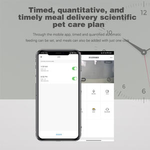 Bols automatiques pour animaux de compagnie, alimentés par batterie, écologiques, en plastique, avec Wi-Fi, pour chats, avec alimentation programmée et double caméra - Product Image 4