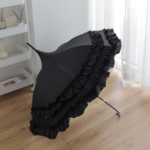 Encantador Paraguas de Encaje, <span class=keywords><strong>Bloqueador</strong></span> Solar, Paraguas de Viaje para Sol y Lluvia, Encantador y Versátil para un Look Moderno, Accesorios de Encaje - Product Image 3