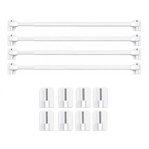 Free Combination Creative <b>Light</b> Luxury Black Art Deco Aluminum <b>Pole</b> Extended Curtain Bracket ZF Global Export - Product Image 2