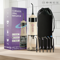 Hydropulseur Avancé 3 Niveaux de Pression, Brosse à Eau avec 7 Embouts de Rechange pour Usage Professionnel et Domestique CE ETL