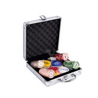 YH 100 pièces 39mm mélange couleur céramique jetons de Poker Texas tournoi jetons de Poker ensemble avec nappe à vendre