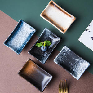Petite assiette à sauce en céramique rétro, style japonais, pour assaisonnement, sushi, <span class=keywords><strong>moutarde</strong></span>, sauce soja, fleur de cerisier, poivre, pour la maison - Product Image 4