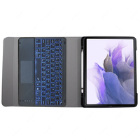 Casing Keyboard Touchpad Korea Rusia Spanyol untuk Samsung Galaxy Tab S7 FE dengan Keyboard untuk Samsung Tab SM-T730 SM-T736B