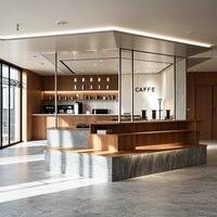 Vitrina de Vidrio LED Personalizada para Barra de Cerveza, Mueble de Diseño para Cafetería, Restaurante y Mostrador de Café