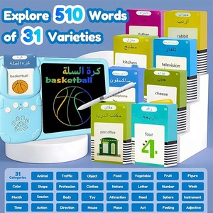 Tablet da Disegno NZMAN con Flashcard Bilingue per Bambini, Carte Flash Parlanti <span class=keywords><strong>Arabo</strong></span>-Inglese, Lavagna LCD per <span class=keywords><strong>Scrittura</strong></span>, Giocattolo Educativo Regalo - Product Image 6