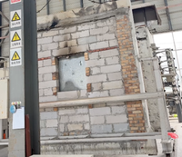 Horno Vertical Resistente al Fuego y a Altas Temperaturas con Estructura de Acero y Capacidad de 1250°C para Componentes de Construcción