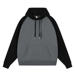 Unisex 480 Gsm French Terry Heavy Weight Hooded 100% algodón Impresión digital Drop Shoulder Patchwork Sudadera con capucha básica para primavera - Product Image 2