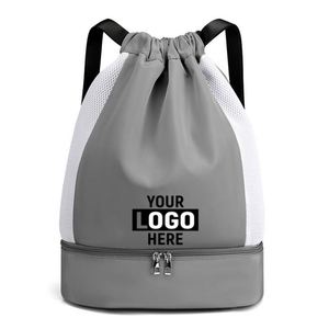 Mochila Deportiva Personalizada, Resistente, Unisex, con Cordón, Aislada, Impermeable, de Poliéster, con Cinturón de Cintura con Amortiguación de Aire - Product Image 1